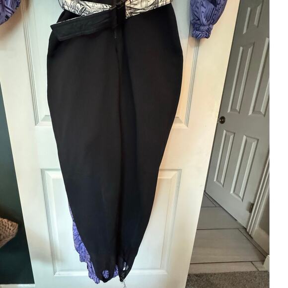 Vintage 80/90 Mistral SKI SUIT SNOW Zip off Pants for black Stirrup One Piece 10 - Picture 4 of 11